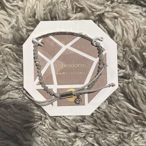 Super cute grey beaded bracelet brand new!